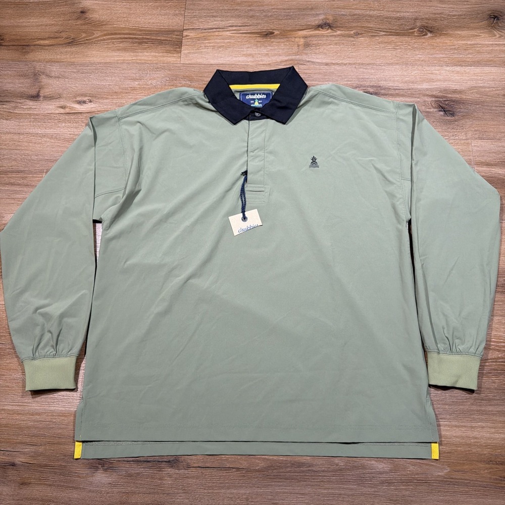 New Chubbies Mens SMALL Range Pullover Polo Lightweight Performance Windbreaker